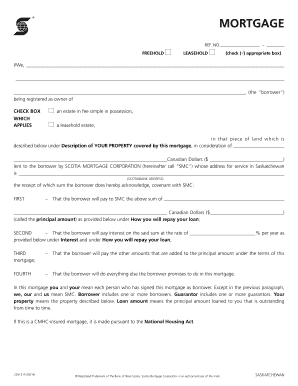 Scotiabank Mortgage Agreement