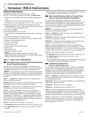Illinois Schedule 1299-A Instructions