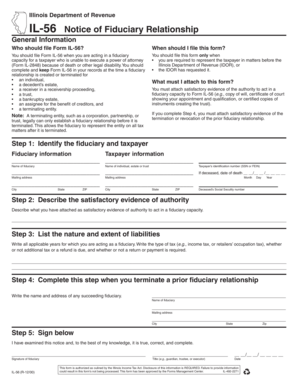 Illinois Fiduciary Relationship Notice