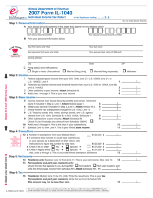 Illinois Individual Income Tax Return