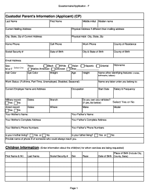 Indiana Child Support Services Application