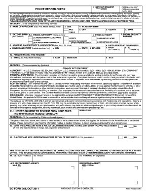 Police Record Check Form