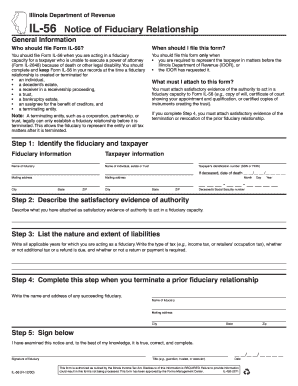 Illinois Fiduciary Relationship Notice