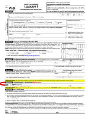 W-9 Substitute Form