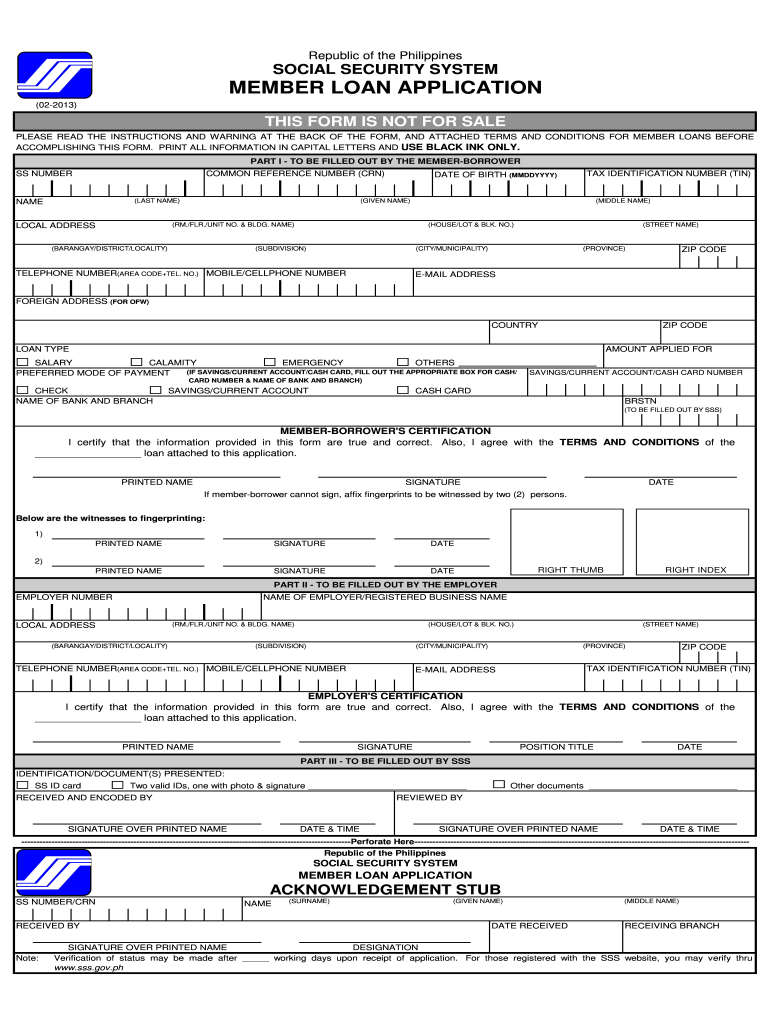 Sss Acop Fillable Form Printable Forms Free Online
