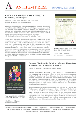 Anthem Press Order Form