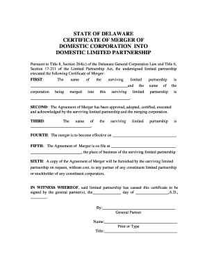 Delaware Certificate of Merger