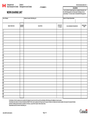 Work-Sharing Agreement Form
