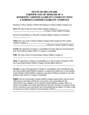 Delaware Certificate of Merger