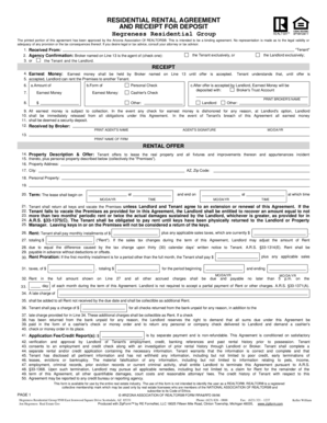 Arizona Residential Rental Agreement