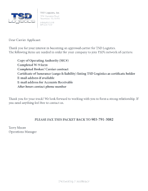 Broker Carrier Agreement