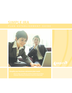 SIMPLE IRA Plan Establishment Guide