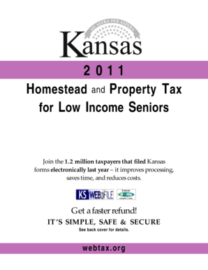 Kansas Homestead and Property Tax Refund for Low Income Seniors