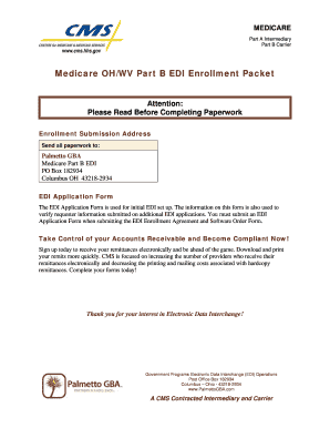 Medicare Part B EDI Enrollment Packet