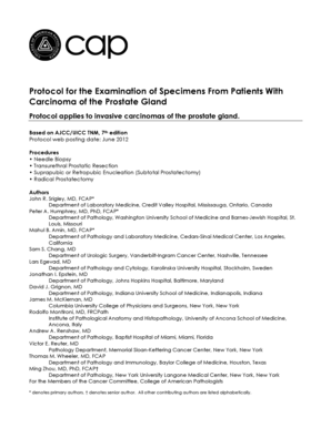 Fillable Online cap Protocol applies to invasive carcinomas of the ...