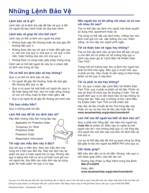 Texas Protective Order Application