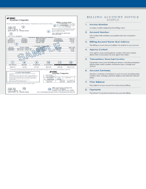 EMC Insurance Billing Account Notice
