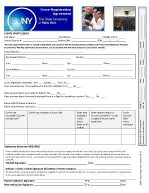 SUNY Cross-Registration Agreement