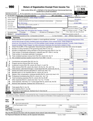 Form 990 Return of Organization Exempt From Income Tax