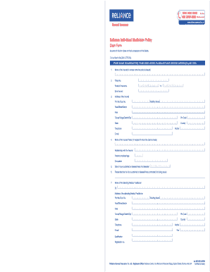 Ucare eyeglass reimbursement form - reliance individual mediclaim claim form