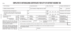 DW-4 Employee Withholding Certificate