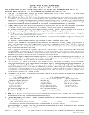 Contract of Purchase and Sale