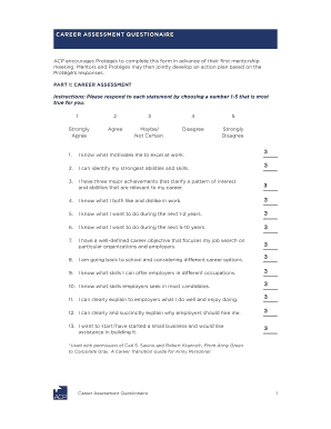 Career Assessment Questionnaire