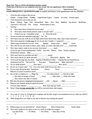 Nutrition Consultation Form