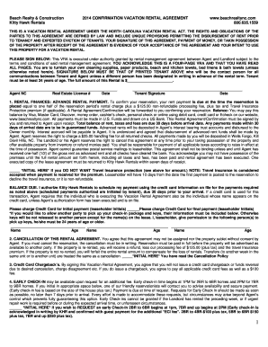 Vacation Rental Agreement