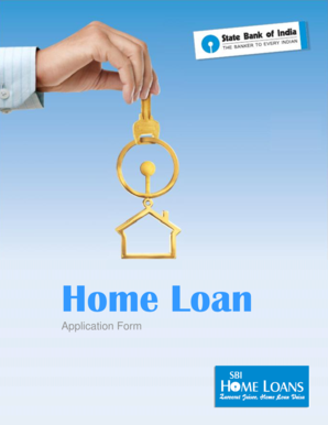 State Bank of India Home Loan Application Form