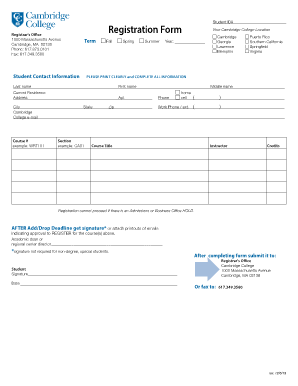 Student Registration Form