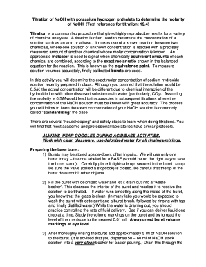 Titration Lab Report