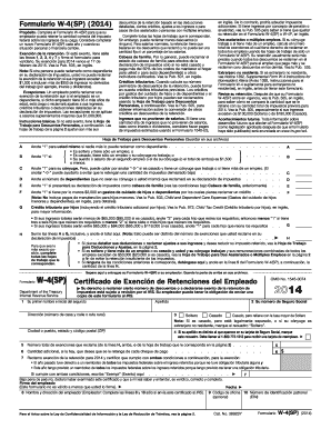 Formulario W-4(SP) (2014)