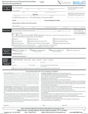 Xchange Telecom Lifeline Application