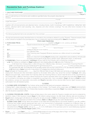 Florida Residential Sale and Purchase Contract