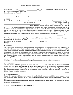 Kansas Residential Lease Agreement