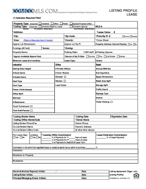 Commercial Lease Listing Agreement