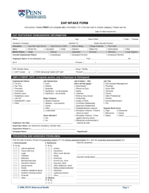 EAP Intake Form