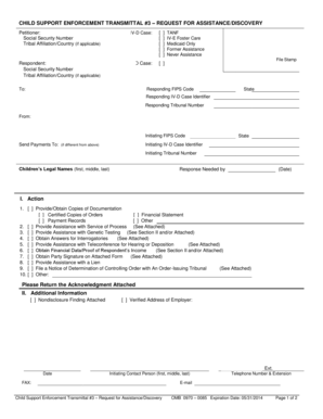 Child Support Enforcement Transmittal #3