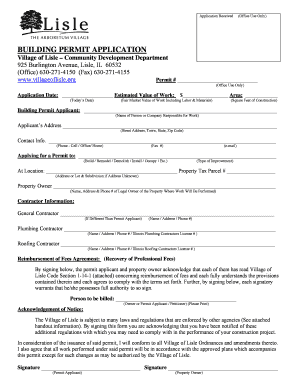 Building Permit Application