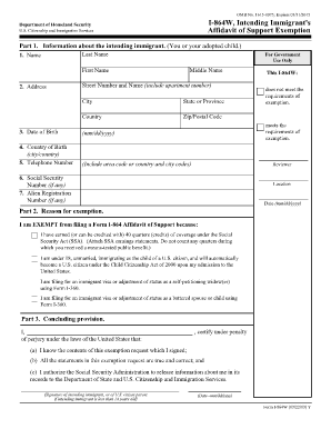 Form i 864w - 1615-0075 - uscis