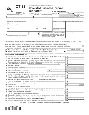 New York State Unrelated Business Income Tax Return