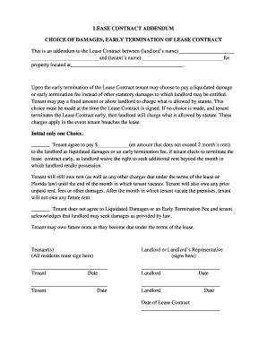 Lease Contract Addendum