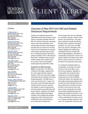 IRS Form 990 Disclosure Requirements