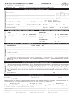 Group Benefits Enrollment Form