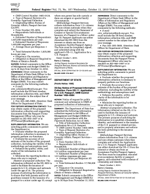 US Passport Application for Minors