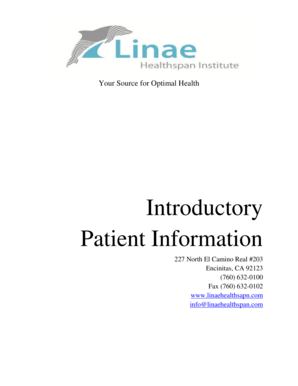 Patient Checklist and Forms