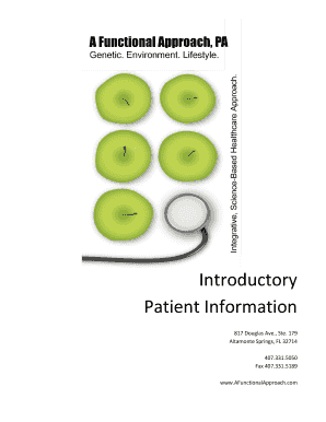 Patient Intake Forms