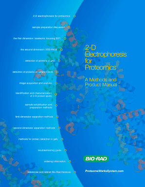 Biorad 2D Gel Electrophoresis manual - Proteomics and ... - pmf colostate