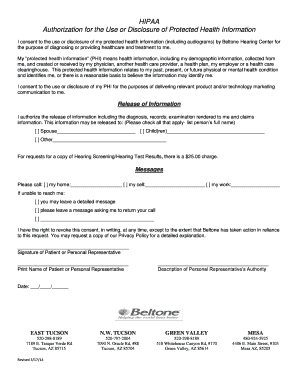 HIPAA Authorization for PHI Disclosure